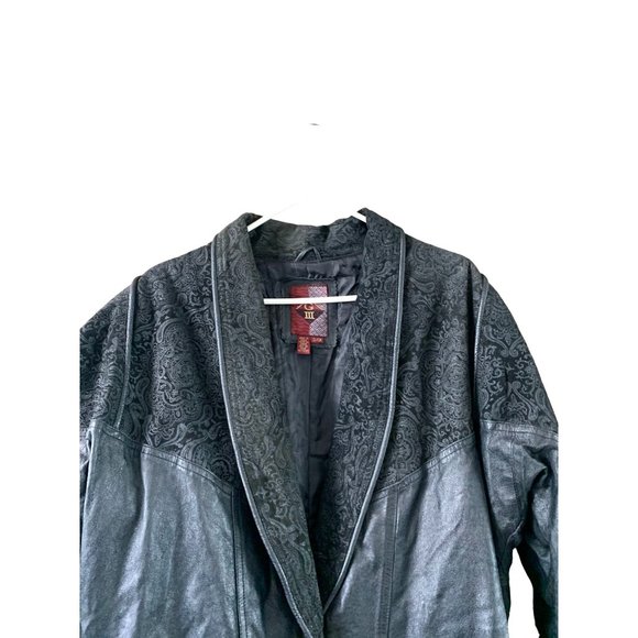 Vintage G-111 Womens Size Small Leather Trench Full Length Coat Jacket Suede Tex - Picture 2 of 7